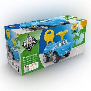 HUFFY Blue and Yellow Mini Ride-On Car